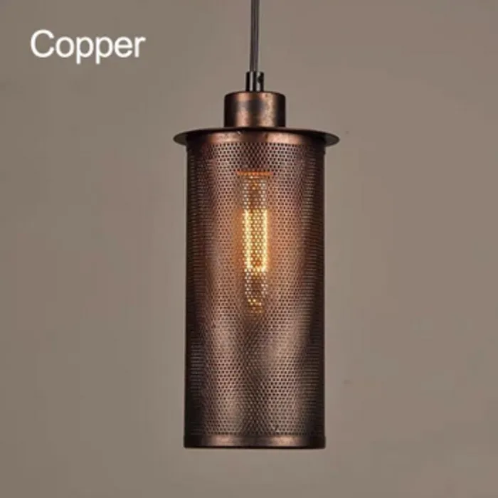 Industriële hanglamp eettafel zwart of koper E27 (1 stuk)