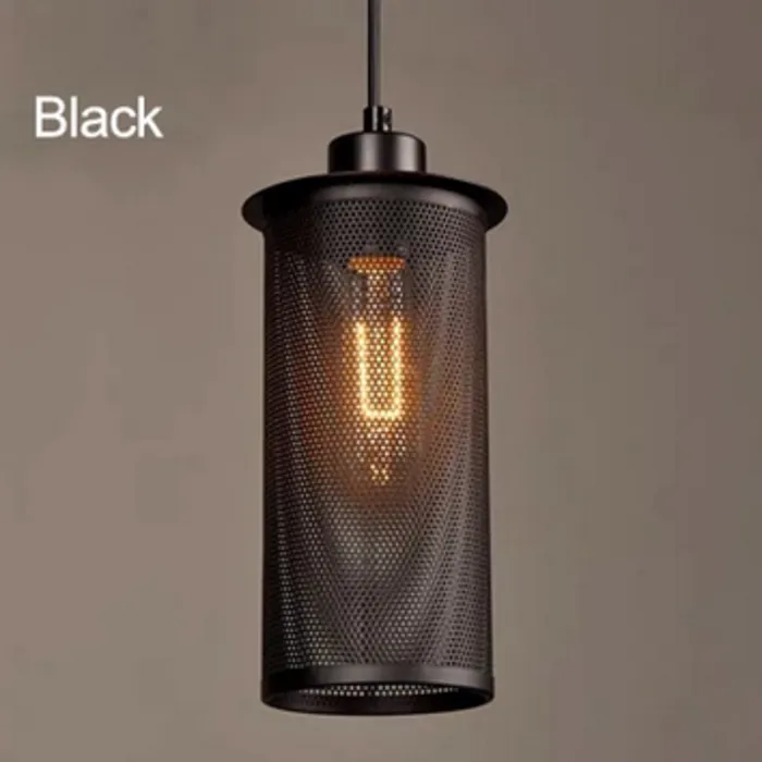 Industriële hanglamp eettafel zwart of koper E27 (1 stuk)