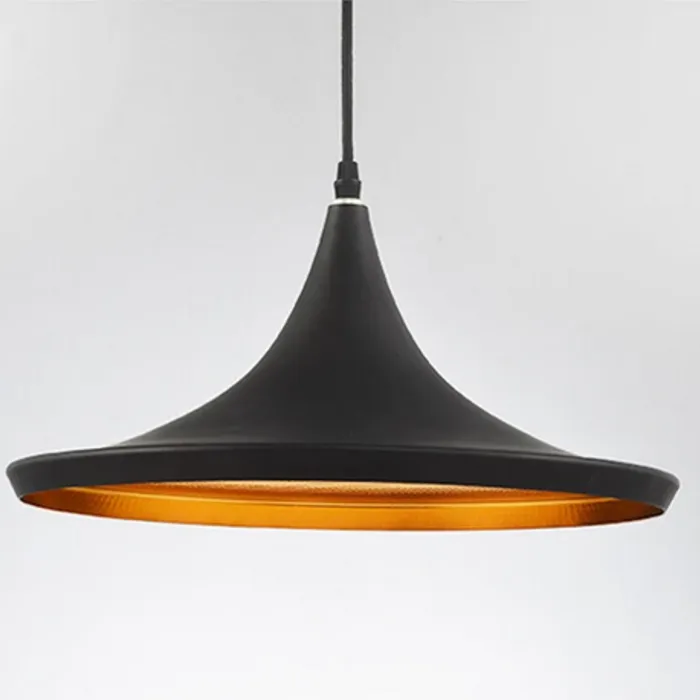 Hanglamp wit goud of zwart goud 1xE27 Ø 35cm