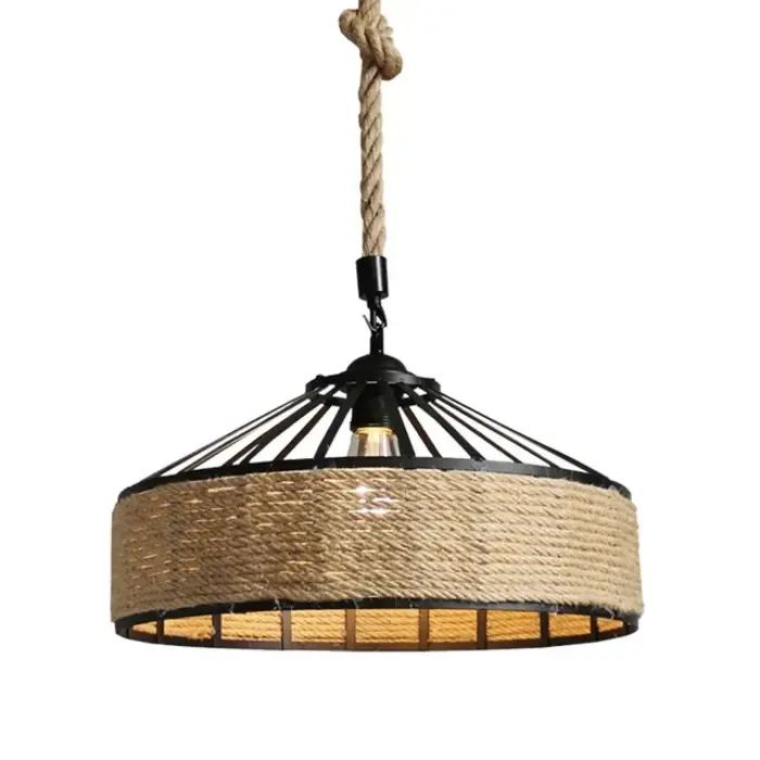 Touw hanglamp industrieel diameter 30 of 40cm (1 stuk)