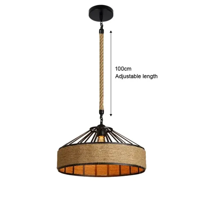 Touw hanglamp industrieel diameter 30 of 40cm (1 stuk)