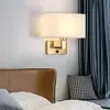 Wandlamp kap rechthoekig zwart of goud 1xE27