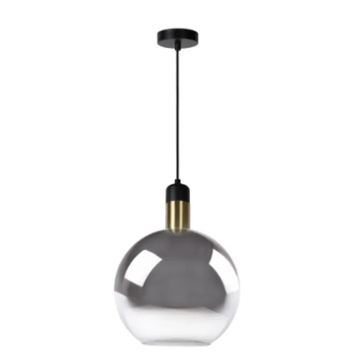 Hanglamp fumé glas 1xE27 Ø 28 cm