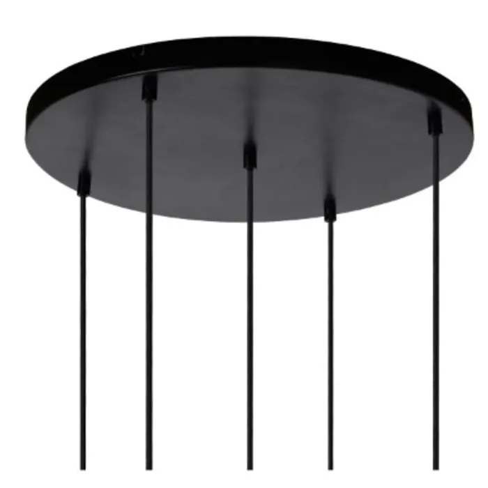 Hanglamp smoke glas 5 xE27