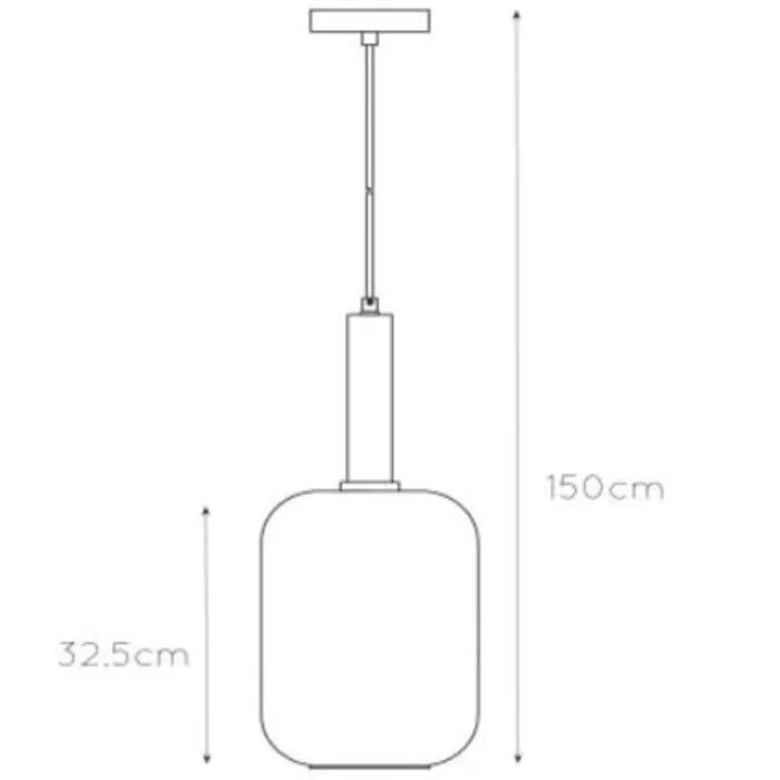 Rookglas hanglamp 1xE27 voor boven de eettafel of salontafel