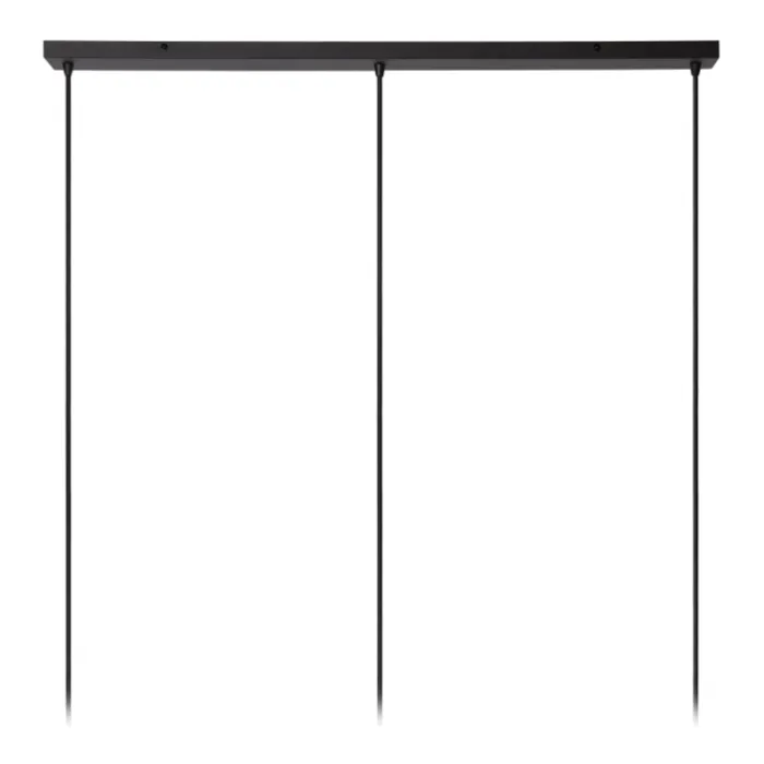 Hanglamp eettafel 3 lichts zwart goud 3xE27