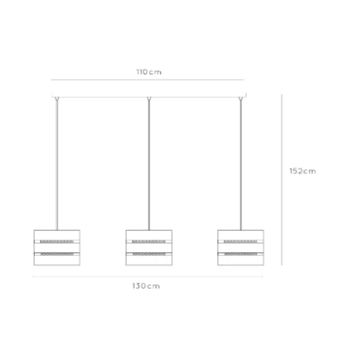 Hanglamp eettafel 3 lichts zwart goud 3xE27