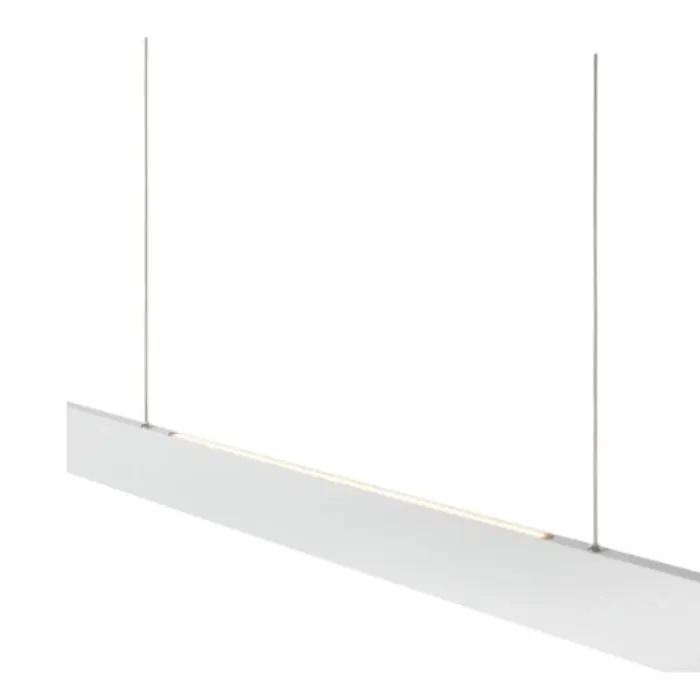 Hanglamp boven lange eettafel wit 36W 120cm dimbaar