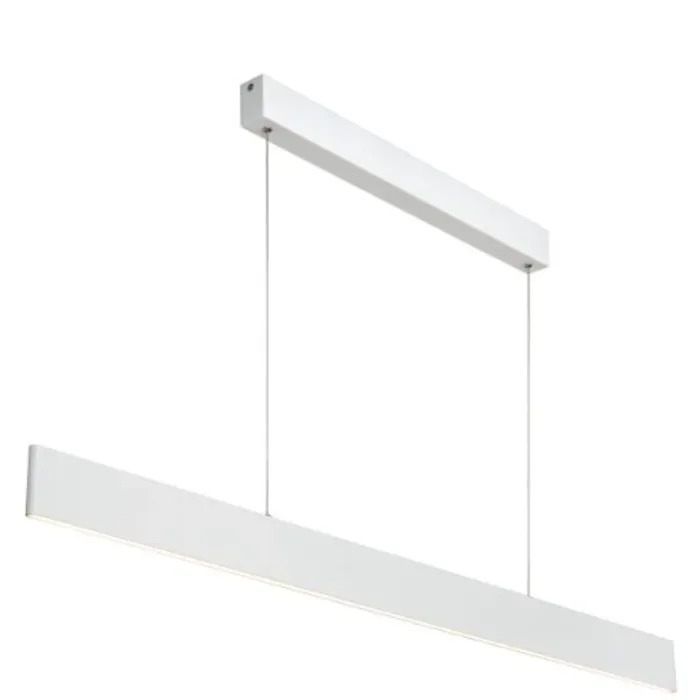 Hanglamp boven lange eettafel wit 36W 120cm dimbaar