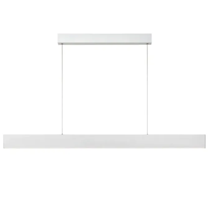 Hanglamp boven lange eettafel wit 36W 120cm dimbaar