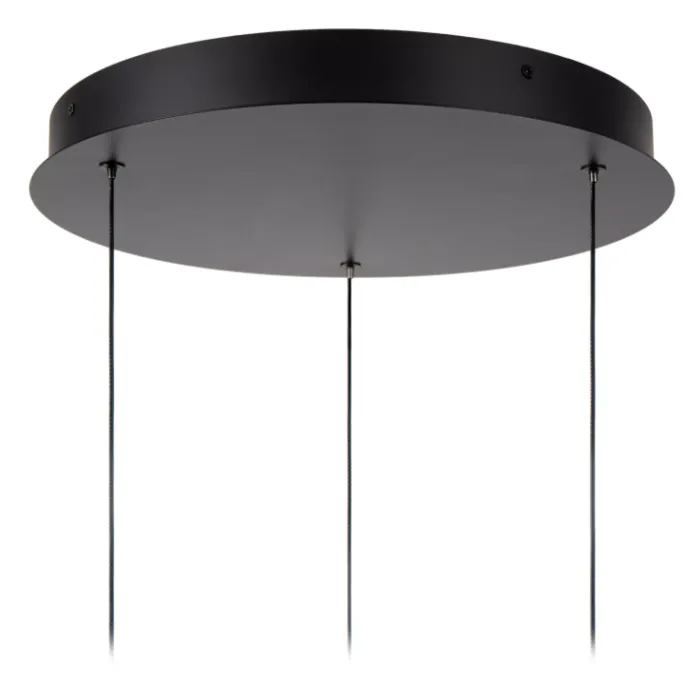 Hanglamp 3 glazen bollen amber 3x4,3W dimbaar Ø 36 cm