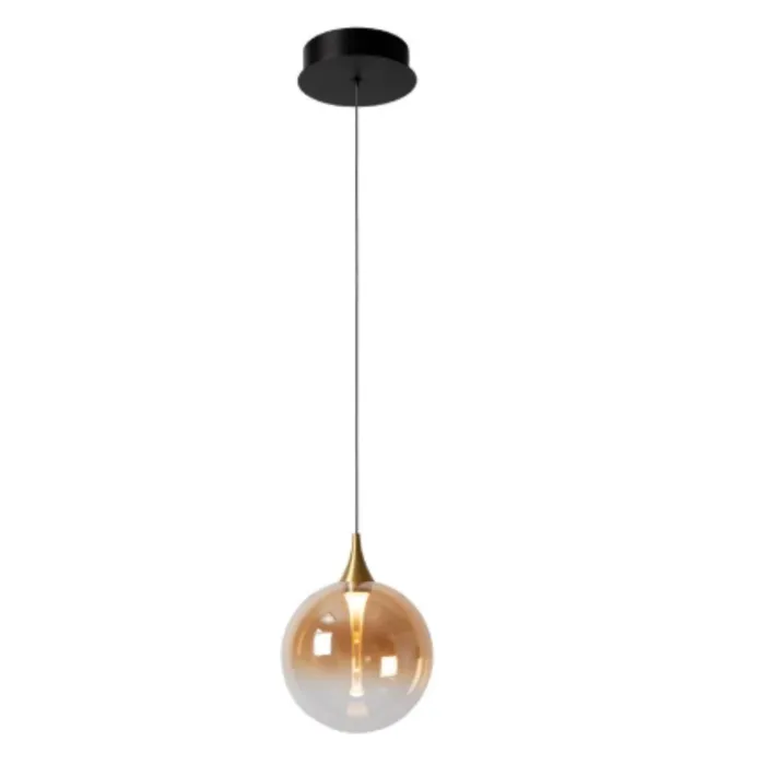 Design hanglamp glas bol Ø 16 cm 5W amber of transparant