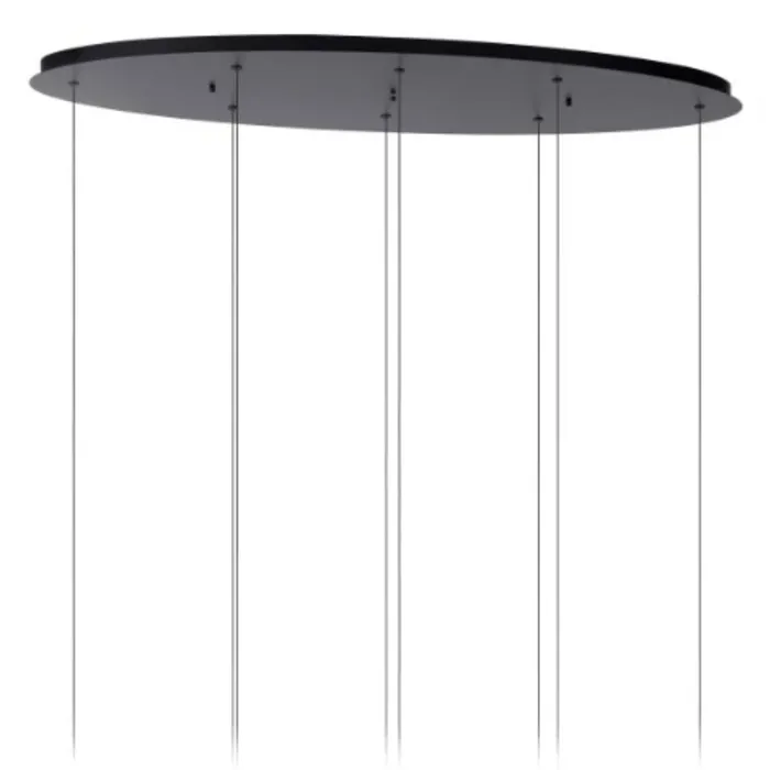 Hanglamp 8 glazen bollen design 8x3,9W amber of transparant