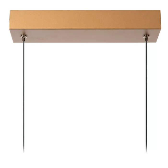 Hanglamp buis smal brons voor boven de eettafel of bureau 33W 140cm