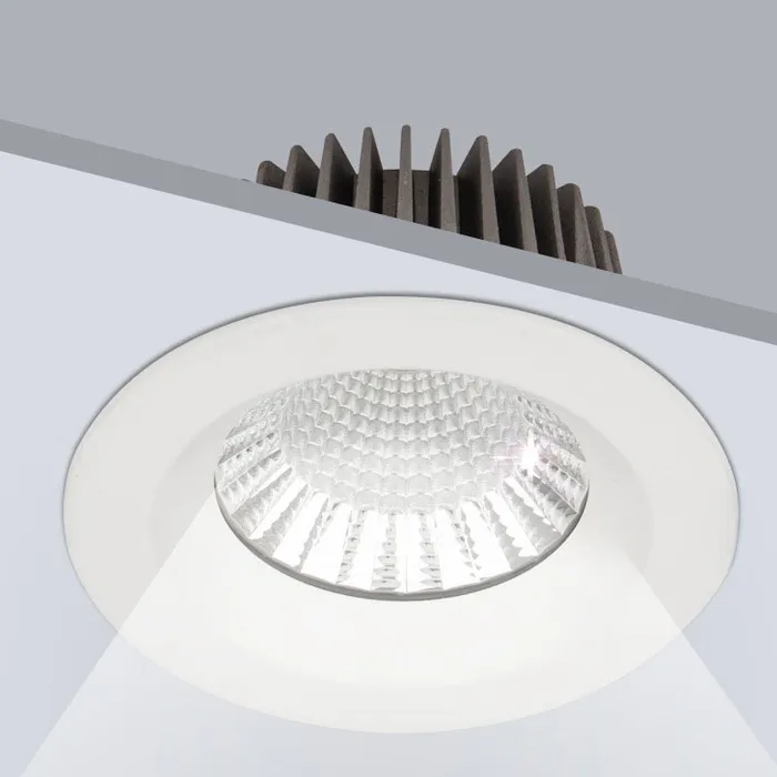 Inbouwspot boorgat 110mm IP65 10W badkamer wit