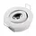 Lage inbouwspot richtbaar 3W LED wit of grijs zaagmaat 45mm