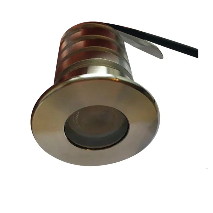 12 volt LED inbouwspot 3W IP67 grijs badkamer of buiten zaagmaat 32mm