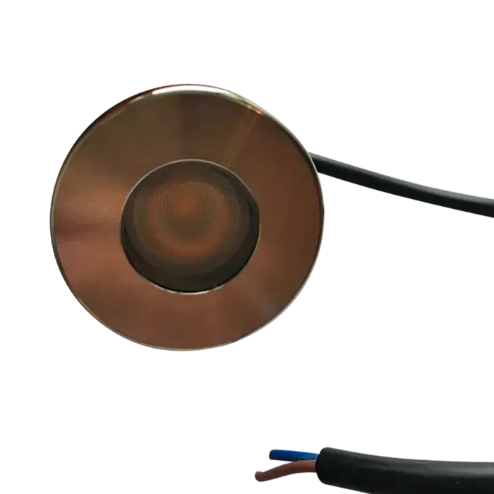 12 volt LED inbouwspot 3W IP67 grijs badkamer of buiten zaagmaat 32mm