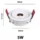 Spot accentverlichting inbouw 5W zaagmaat 55mm 8° of 15° wit