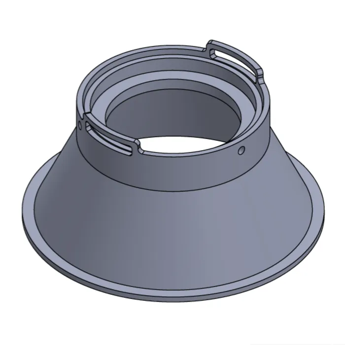 Diepe inbouwspot wit 110mm diameter 230V