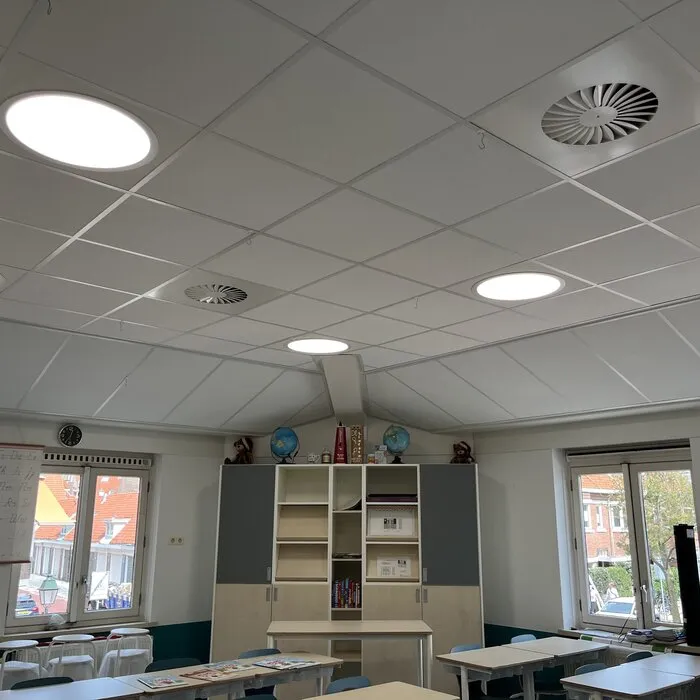 Rond LED inbouwpaneel 50 cm, 40W, 4000 lumen  Voor scholen & winkels