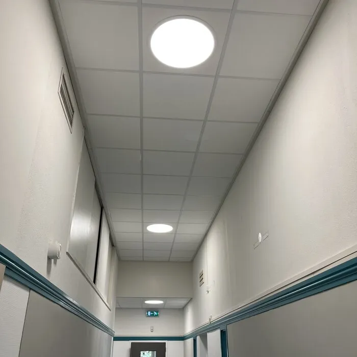 Rond LED inbouwpaneel 50 cm, 40W, 4000 lumen  Voor scholen & winkels