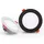 Inbouwspot IP44 zwart 9W zaagmaat 80mm, diameter 103mm 30mm H dimbaar