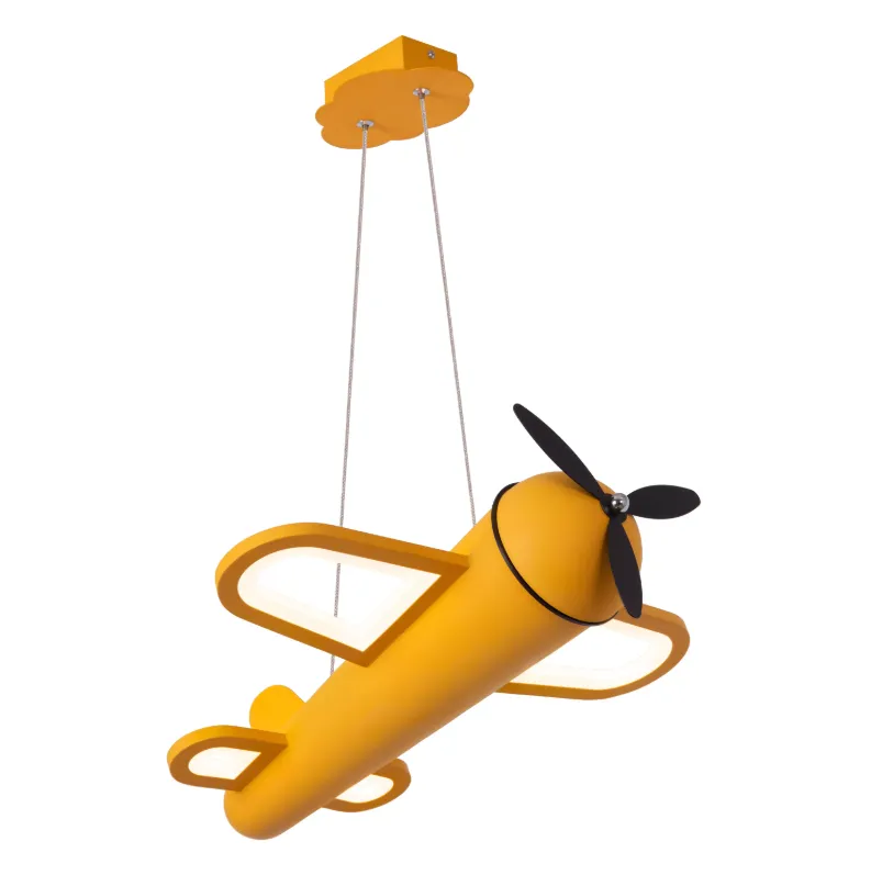 Hanglamp vliegtuig kinderkamer geel of grijs 28W extra warm