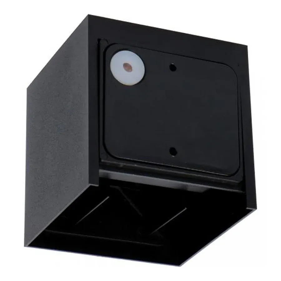 Up en down light buiten zwart IP65 2x3W CCT verstelbare lichtbundel