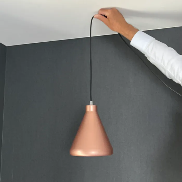 Hanglamp Scandinavisch design roos goud 18, 27 of 39cm (1 stuk)
