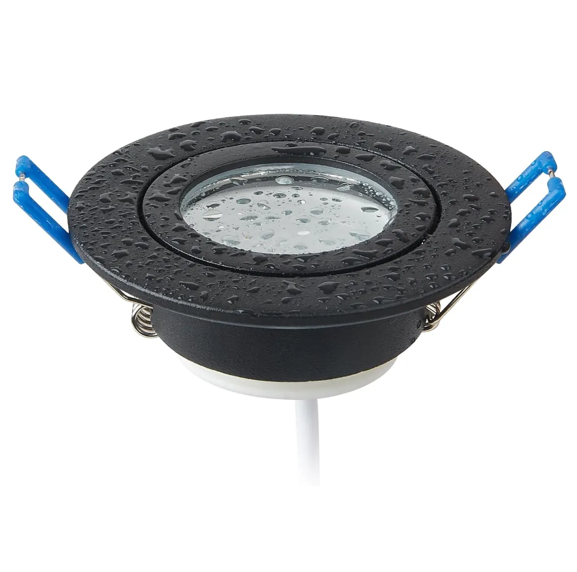 Zwarte inbouwspot zaagmaat 60mm-75mm IP44 5W lage inbouwdiepte