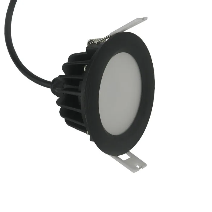 Inbouwspot 12 volt LED zwart IP65 12W zaagmaat 95mm diameter 108mm