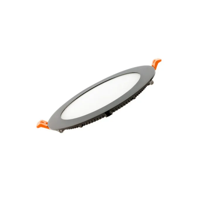 LED paneel inbouw rond 6W zwart dimbaar