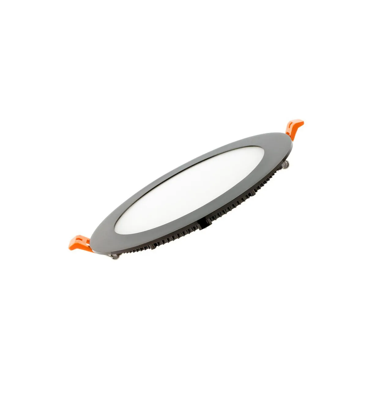 LED paneel inbouw rond 6W zwart dimbaar