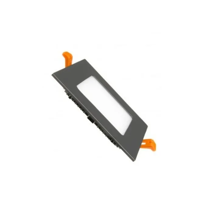 LED paneel inbouw vierkant zwart 6W