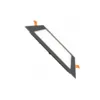 Platte plafondlamp met zwarte rand inbouw vierkant LED 18W