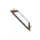 Platte plafondlamp met zwarte rand inbouw vierkant LED 18W