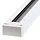 Spanningsrail 1 fase wit of zwart 1m