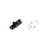 Lineaire connector wit of zwart 1 fase