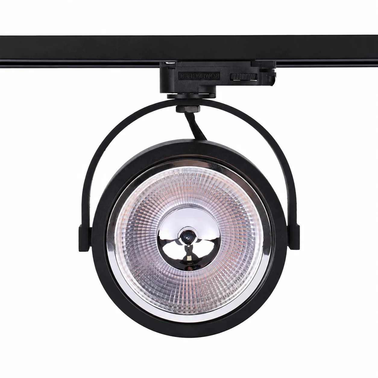 Spot op rail 3 fase zwart of wit AR111 GU10