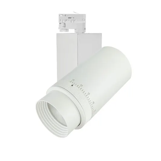 3 fase railspot lichtbundel aanpasbaar LED 20W, 27W of 35W zwart of wit