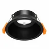 Verzonken inbouwspot zwart 110mm diameter GU10