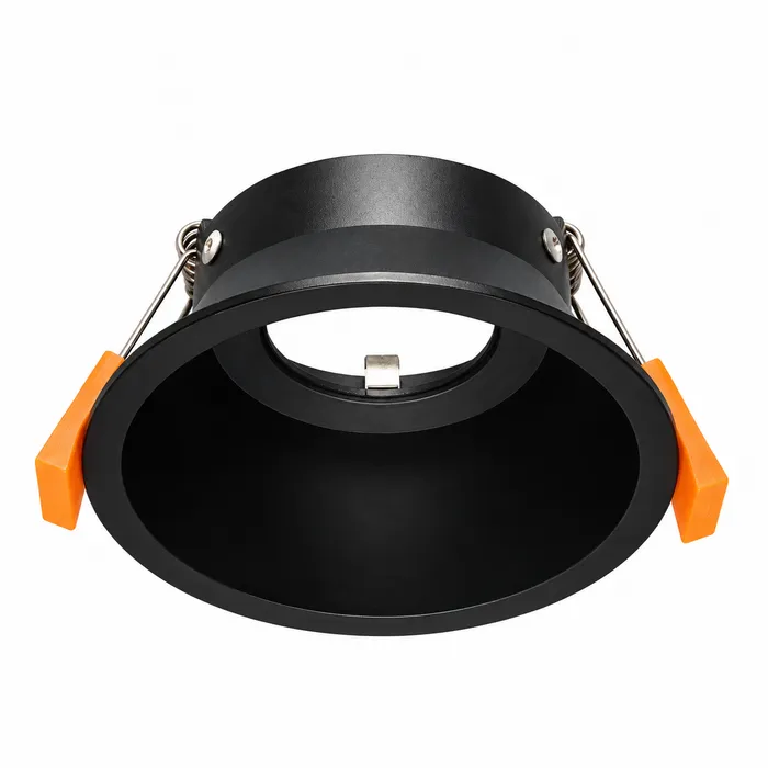 Verzonken inbouwspot zwart 110mm diameter GU10