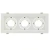 Rechthoekige inbouwspot wit 3xGU10 richtbaar zaagmaat 110x270mm