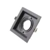 Inbouwspot vierkant zwart 110x110mm zaagmaat GU10