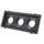 Inbouwspot rechthoek 3xGU10 zwart zaagmaat 270x110mm