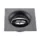 Vierkante inbouwspot zwart GU10 design 110x110m