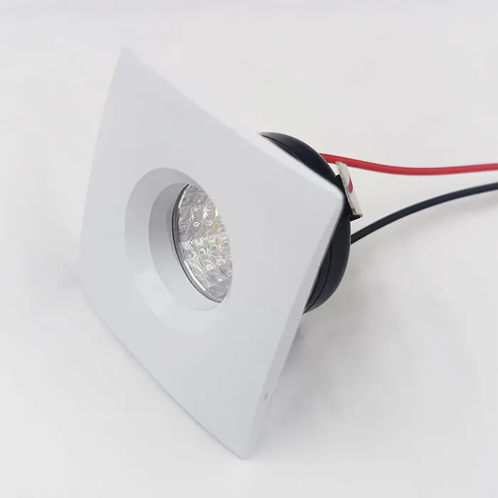 Mini inbouw LED spot 3W vierkant wit zaagmaat 36mm