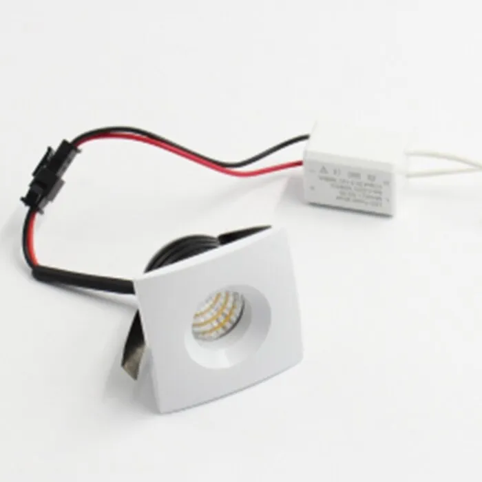 Mini inbouw LED spot 3W vierkant wit zaagmaat 36mm
