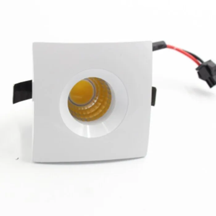 Mini inbouw LED spot 3W vierkant wit zaagmaat 36mm